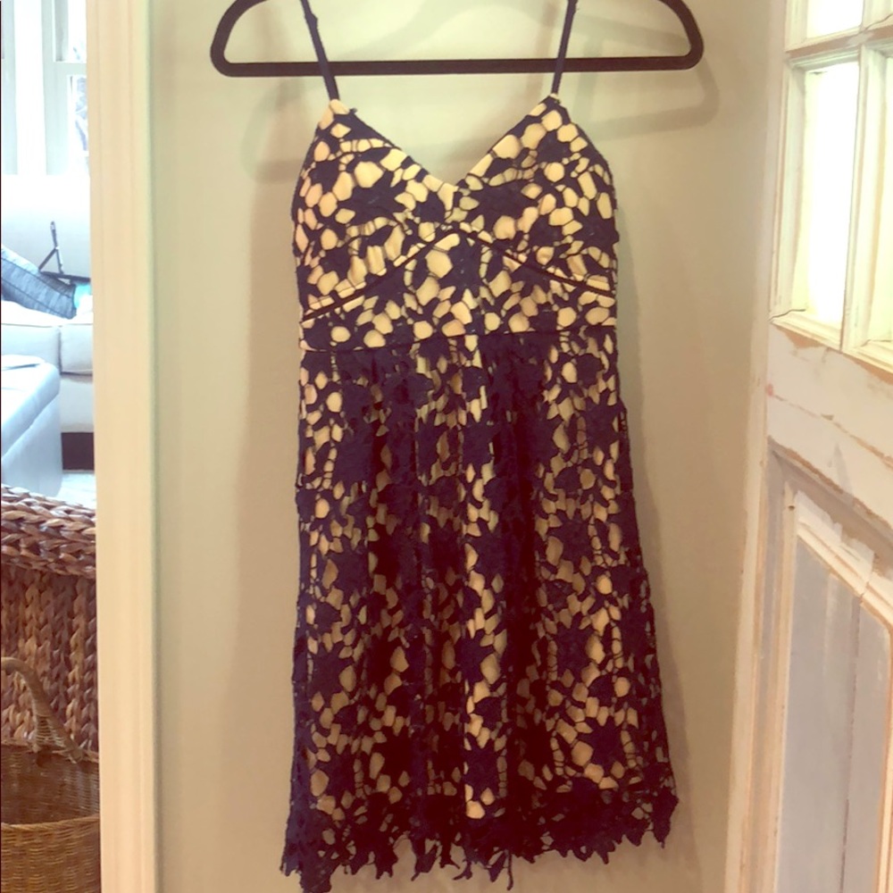 Blue crochet dress! Perfect for weddings